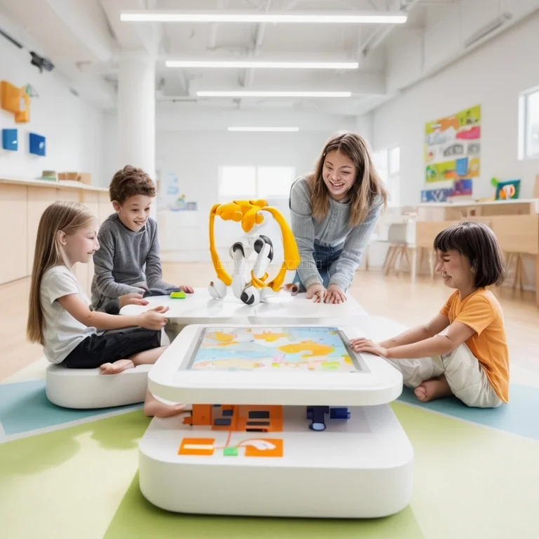 AI玩具で遊ぶ子どもの様子